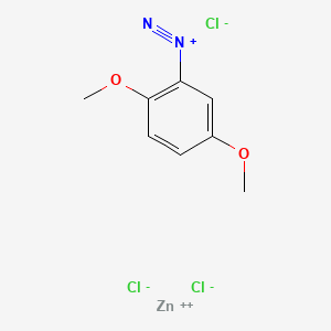 Benzenediazonium, 2,5-dimethoxy-, trichlorozincate(1-) (1:1) (ACI) Structure
