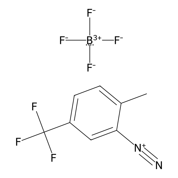 Benzenediazonium, 2-methyl-5-(trifluoromethyl)-, tetrafluoroborate(1-) (1:1) (ACI) Structure