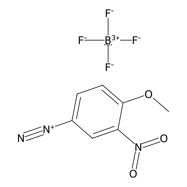 Benzenediazonium, 4-methoxy-3-nitro-, tetrafluoroborate(1-) (1:1) (ACI) Structure