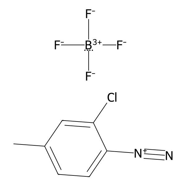 Benzenediazonium, 2-chloro-4-methyl-, tetrafluoroborate(1-) (1:1) (ACI) Structure
