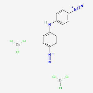 Benzenediazonium, 4,4′-iminobis-, trichlorozincate(1-) (1:2) (ACI) Structure