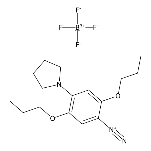 Benzenediazonium, 2,5-dipropoxy-4-(1-pyrrolidinyl)-, tetrafluoroborate(1-) (1:1) (ACI)