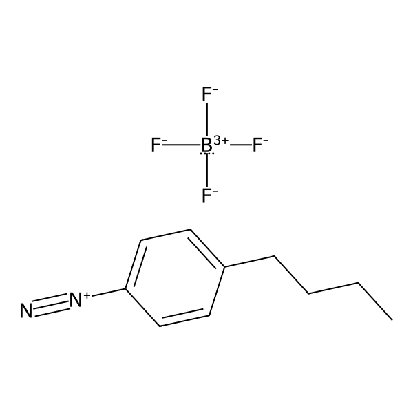 Benzenediazonium, 4-butyl-, tetrafluoroborate(1-) (1:1) (ACI) Structure