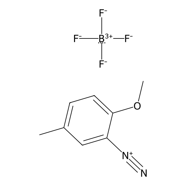 Benzenediazonium, 2-methoxy-5-methyl-, tetrafluoroborate(1-) (1:1) (ACI) Structure