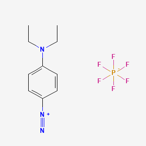 Benzenediazonium, 4-(diethylamino)-, hexafluorophosphate(1-) (1:1) (ACI) Structure