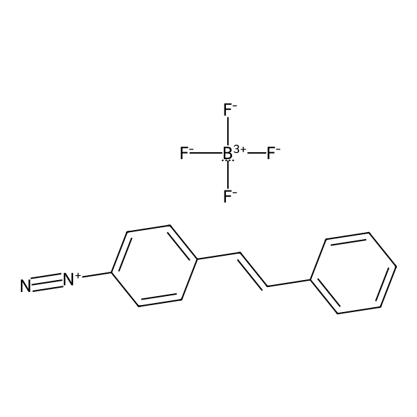 Benzenediazonium, 4-(2-phenylethenyl)-, tetrafluoroborate(1-) (1:1) (ACI) Structure