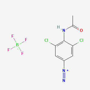 Benzenediazonium, 4-(acetylamino)-3,5-dichloro-, tetrafluoroborate(1-) (1:1) (ACI) Structure