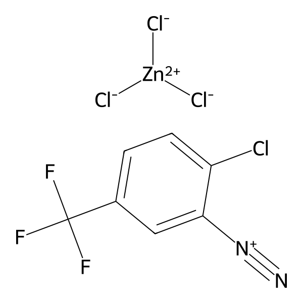 Benzenediazonium, 2-chloro-5-(trifluoromethyl)-, trichlorozincate(1-) (9CI) Structure