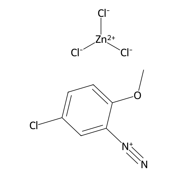 Benzenediazonium, 5-chloro-2-methoxy-, trichlorozincate(1-) (9CI) Structure