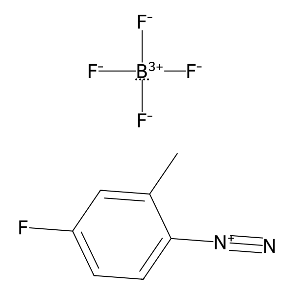 Benzenediazonium, 4-fluoro-2-methyl-, tetrafluoroborate(1-) (1:1) (ACI) Structure