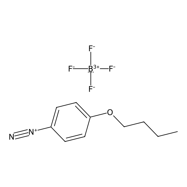 Benzenediazonium, 4-butoxy-, tetrafluoroborate(1-) (1:1) (ACI) Structure