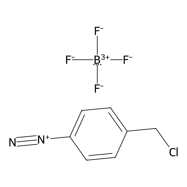 Benzenediazonium, 4-(chloromethyl)-, tetrafluoroborate(1-) (1:1) (ACI) Structure