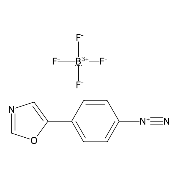 Benzenediazonium, 4-(5-oxazolyl)-, tetrafluoroborate(1-) (1:1) (ACI) Structure