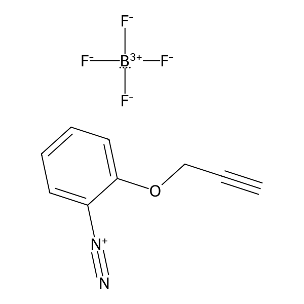 Benzenediazonium, 2-(2-propyn-1-yloxy)-, tetrafluoroborate(1-) (1:1) (ACI) Structure