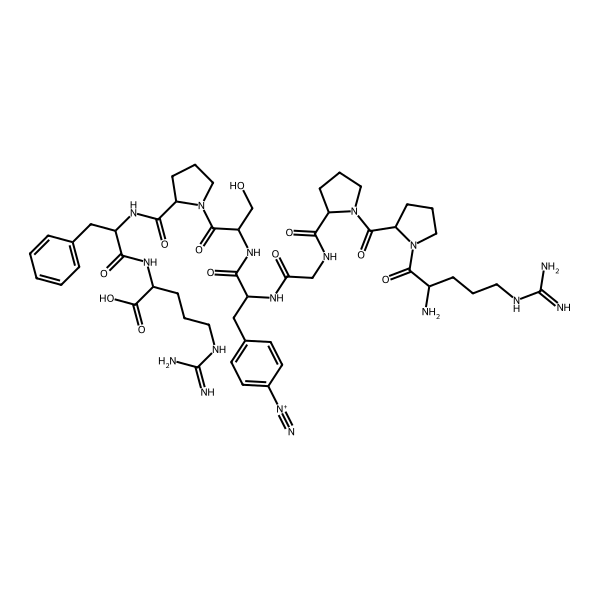 Bradykinin, 5-(4-diazonio-L-phenylalanine)- (9CI)