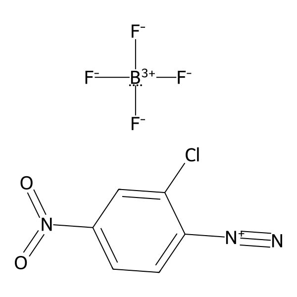 Benzenediazonium, 2-chloro-4-nitro-, tetrafluoroborate(1-) (1:1) (ACI) Structure
