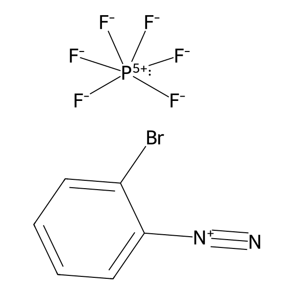 Benzenediazonium, 2-bromo-, hexafluorophosphate(1-) (1:1) (ACI) Structure