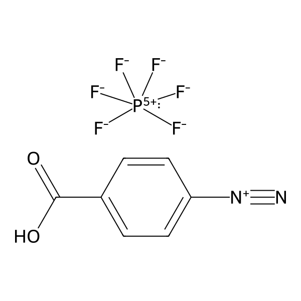 Benzenediazonium, 4-carboxy-, hexafluorophosphate(1-) (1:1) (ACI) Structure