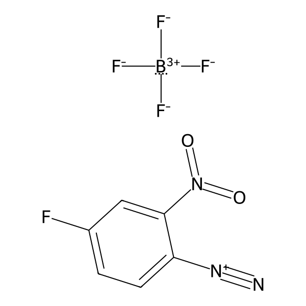 Benzenediazonium, 4-fluoro-2-nitro-, tetrafluoroborate(1-) (1:1) (ACI) Structure