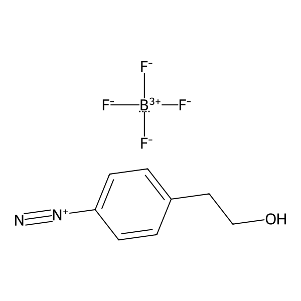 Benzenediazonium, 4-(2-hydroxyethyl)-, tetrafluoroborate(1-) (1:1) (ACI) Structure