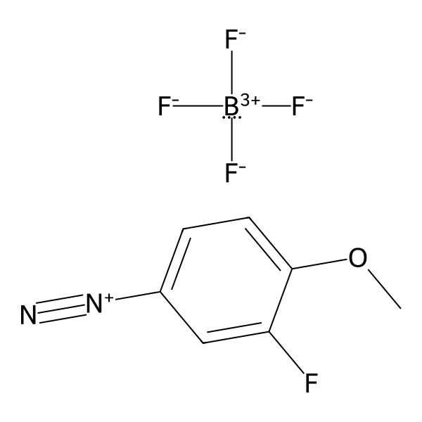 Benzenediazonium, 3-fluoro-4-methoxy-, tetrafluoroborate(1-) (1:1) (ACI) Structure