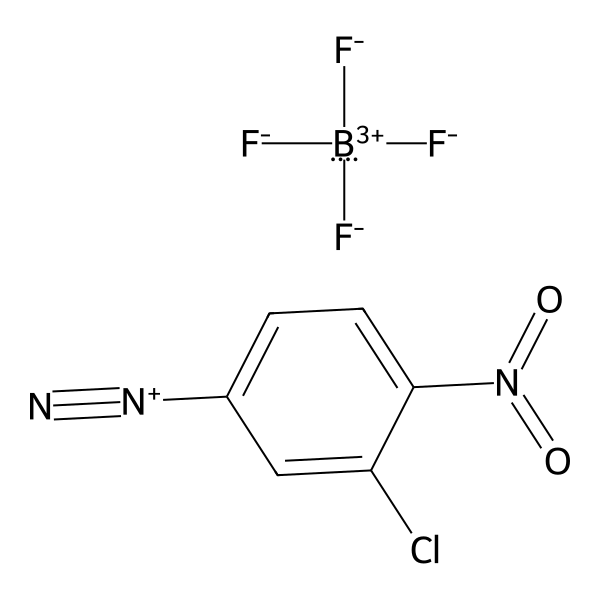 Benzenediazonium, 3-chloro-4-nitro-, tetrafluoroborate(1-) (1:1) (ACI) Structure