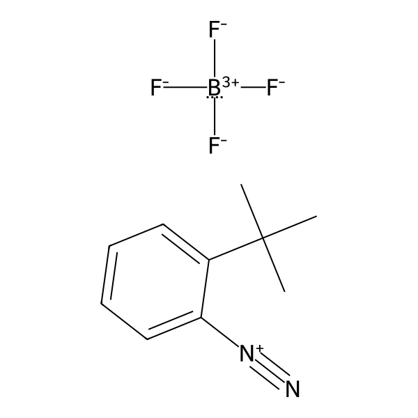 Benzenediazonium, 2-(1,1-dimethylethyl)-, tetrafluoroborate(1-) (1:1) (ACI) Structure