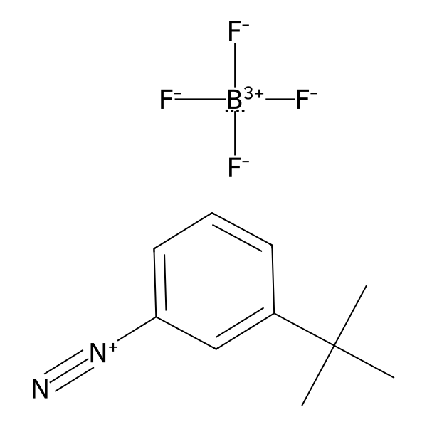 Benzenediazonium, 3-(1,1-dimethylethyl)-, tetrafluoroborate(1-) (1:1) (ACI) Structure