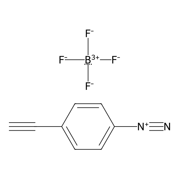 Benzenediazonium, 4-ethynyl-, tetrafluoroborate(1-) (1:1) (ACI) Structure