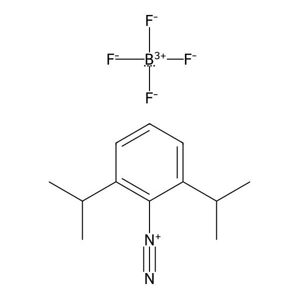 Benzenediazonium, 2,6-bis(1-methylethyl)-, tetrafluoroborate(1-) (1:1) (ACI) Structure