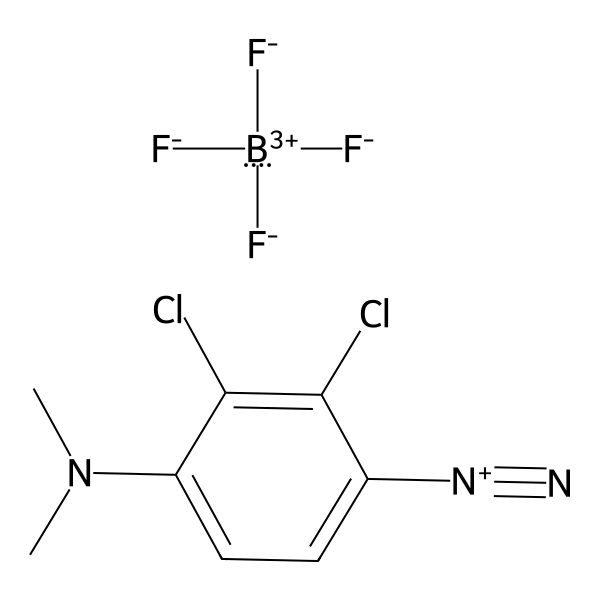 Benzenediazonium, 2,3-dichloro-4-(dimethylamino)-, tetrafluoroborate(1-) (1:1) (ACI) Structure