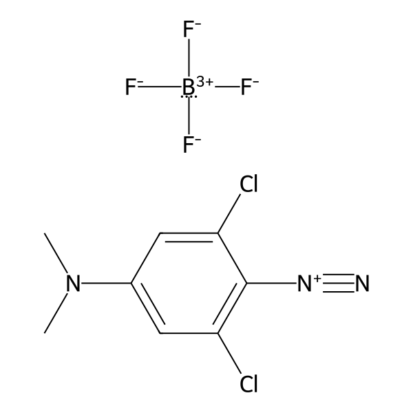 Benzenediazonium, 2,6-dichloro-4-(dimethylamino)-, tetrafluoroborate(1-) (1:1) (ACI) Structure
