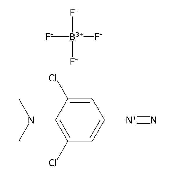 Benzenediazonium, 3,5-dichloro-4-(dimethylamino)-, tetrafluoroborate(1-) (1:1) (ACI) Structure