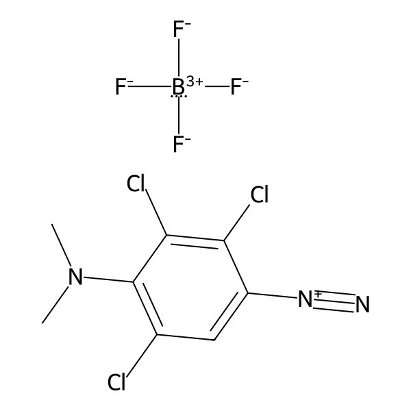 Benzenediazonium, 2,3,5-trichloro-4-(dimethylamino)-, tetrafluoroborate(1-) (1:1) (ACI) Structure