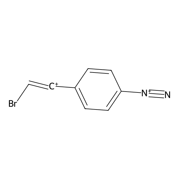 2-Bromo-1-(4-diazoniophenyl)ethenylium (ACI) Structure