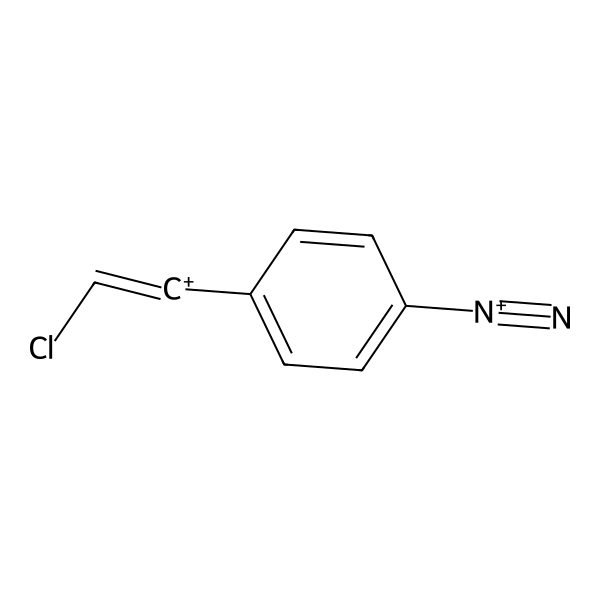 2-Chloro-1-(4-diazoniophenyl)ethenylium (ACI) Structure