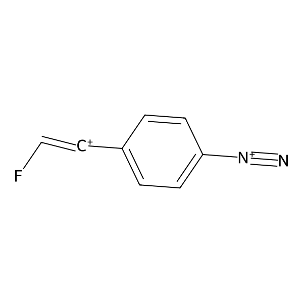 1-(4-Diazoniophenyl)-2-fluoroethenylium (ACI) Structure
