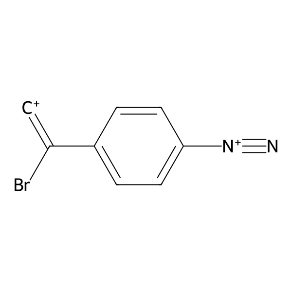 2-Bromo-2-(4-diazoniophenyl)ethenylium (ACI) Structure
