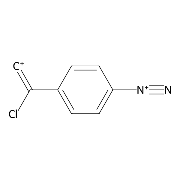 2-Chloro-2-(4-diazoniophenyl)ethenylium (ACI) Structure