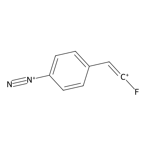2-(4-Diazoniophenyl)-1-fluoroethenylium (ACI) Structure