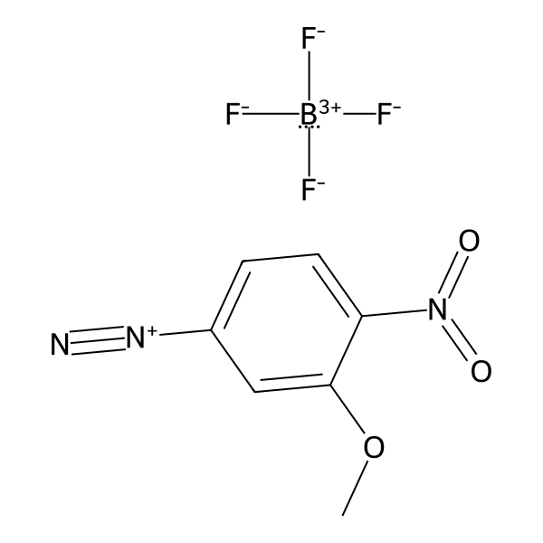Benzenediazonium, 3-methoxy-4-nitro-, tetrafluoroborate(1-) (1:1) (ACI) Structure