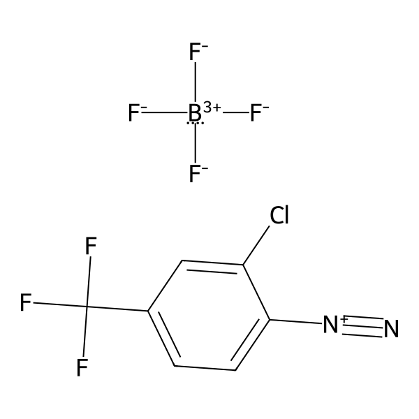 Benzenediazonium, 2-chloro-4-(trifluoromethyl)-, tetrafluoroborate(1-) (1:1) (ACI) Structure