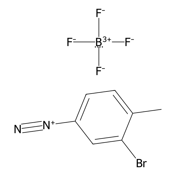 Benzenediazonium, 3-bromo-4-methyl-, tetrafluoroborate(1-) (1:1) (ACI) Structure