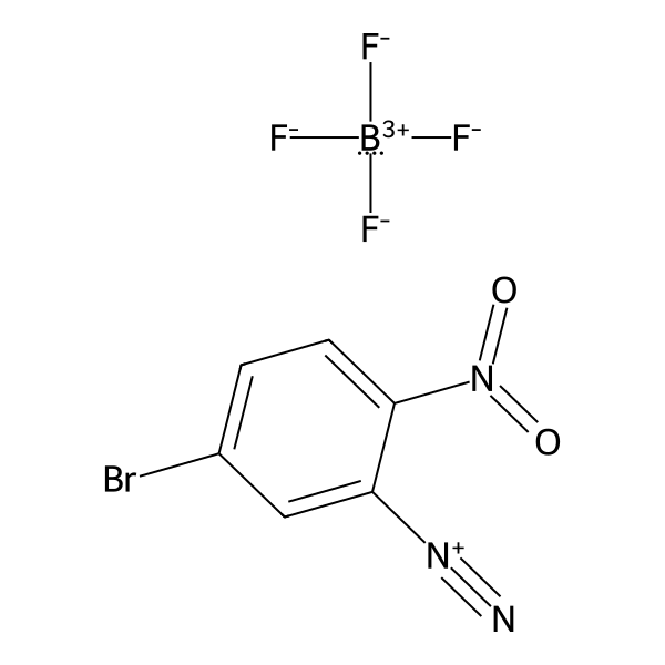 Benzenediazonium, 5-bromo-2-nitro-, tetrafluoroborate(1-) (1:1) (ACI) Structure