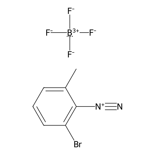 Benzenediazonium, 2-bromo-6-methyl-, tetrafluoroborate(1-) (1:1) (ACI) Structure