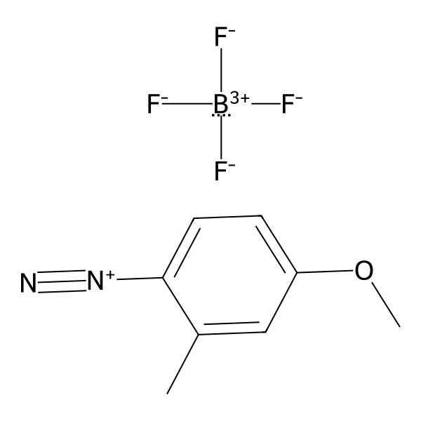 Benzenediazonium, 4-methoxy-2-methyl-, tetrafluoroborate(1-) (1:1) (ACI) Structure