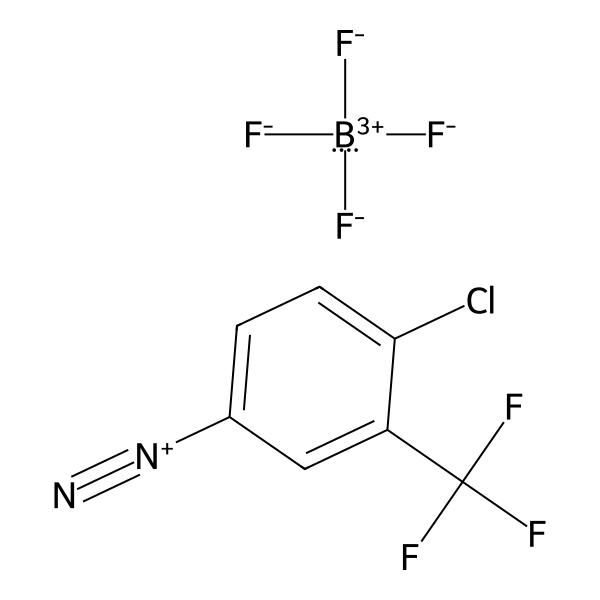 Benzenediazonium, 4-chloro-3-(trifluoromethyl)-, tetrafluoroborate(1-) (1:1) (ACI) Structure