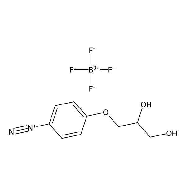 Benzenediazonium, 4-(2,3-dihydroxypropoxy)-, tetrafluoroborate(1-) (1:1) (ACI) Structure