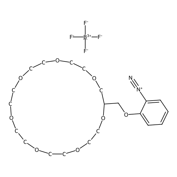 Benzenediazonium, 2-(1,4,7,10,13,16,19-heptaoxacycloheneicos-2-ylmethoxy)-, tetrafluoroborate(1-) (1:1) (ACI)