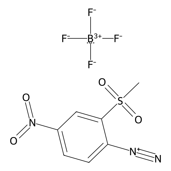 Benzenediazonium, 2-(methylsulfonyl)-4-nitro-, tetrafluoroborate(1-) (1:1) (ACI) Structure